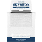 Clean Skin Club Clean Towels Xl® Supreme, 100% Usda Biobased Face Towel, Disposable Face Towelette, Eczema Association Accepted, Thicker Textured Dry Wipes, Ultra Absorbent & Soft, 1 Pack, 50 Ct