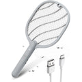 Mosiller Electric Fly Swatter, 3800V Bug Zapper Racket, Rechargeable 1200Mah Mosquito Killer, 3-Layer Safety Mesh, Lightweight, Easy To Use, Indoor Home Office Backyard Patio Camping (Basic 1 Pack)