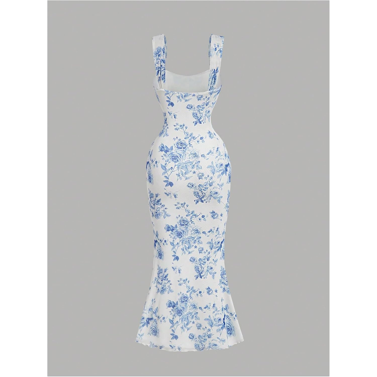 Gorglitter Women'S Floral Summer Wedding Guest Dress Ruched Cocktail Party Bridal Shower Formal Beach Midi Sun Dresses
