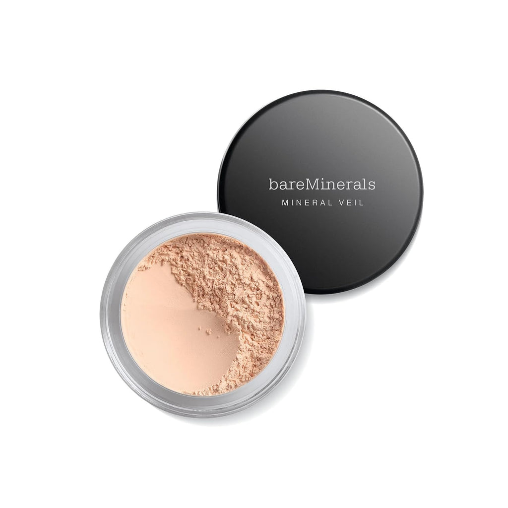 Bareminerals Mineral Veil Translucent Loose Setting Powder, Weightless Blurring, Baking & Finishing Face Powder, Pore Minimizer, Extends Makeup Wear, Talc-Free, Vegan