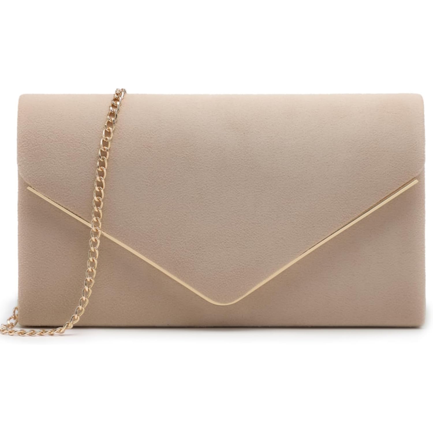 Dasein Women Faux Suede Evening Clutch Bags Formal Party Clutches Wedding Purses Cocktail Prom Clutches