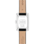 Coach Mara Women’S Small Quartz Watch – 2-Hand Analog Display – Genuine Leather Strap – Tank Shape Case – Modern Style, Gift For Her - 19Mm