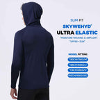 3 Pack Men'S Upf 50+ Sun Protection Hoodies, Long Sleeve Moisture Wicking Shirts With Face Mask For Fishing