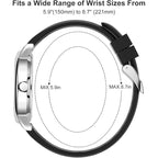 GOLDEN HOUR Waterproof Nurse Watch for Medical Professionals, Students Women Men - Military Time Luminouse Easy Read Dial, 24 Hour with Second Hand, Colorful Silicone Band