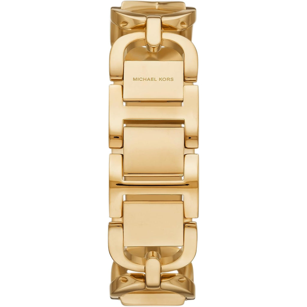 Michael Kors Women'S Mk Empire, Rectangular Stainless Steel Watch With Steel Or Leather Band