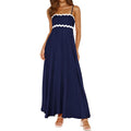 Prettygarden Womens Spaghetti Strap Maxi Dresses 2026 Summer Casual Sleeveless Smocked Boho A Line Long Flowy Beach Sundress