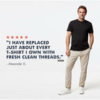 Fresh Clean Threads Men'S Crew Neck T-Shirts – Short Sleeve, Fitted Style, Soft Cotton-Poly Blend, Tag-Free Comfort