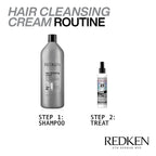 Redken Detox Hair Cleansing Cream Clarifying Shampoo For All Hair Types - Removes Buildup And Strengthens Hair Cuticle