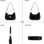 Kkxiu Shoulder Bag For Women Cute Hobo Handbag And Vegan Leather Retro Small Clutch Purse With Zipper