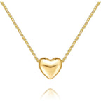 Gold Necklace for Women 14K Gold Pendant Necklaces for Women Charm Beauty Elegance and A Hint of Romance Dainty Heart Pendant Necklaces With Adjustable Length 18in