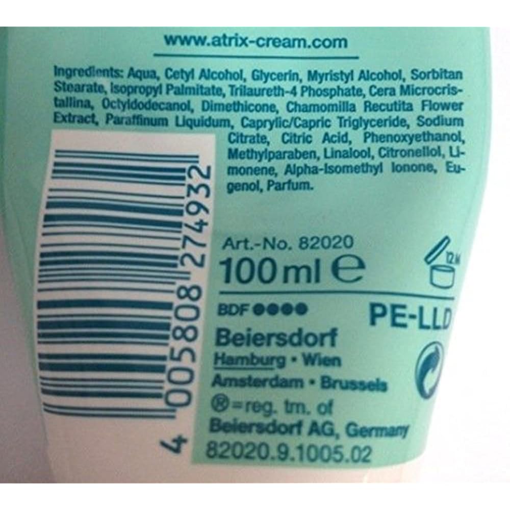Atrix Intensive Protection Hand Cream 100ml 3.4oz Tube
