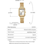 Bestkang Watches For Women Wrist Watches Steel Strap Womens Watch Casual Fashion Simple Square Quartz Wristwatch