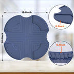 Palksky Air Fryer Trivets Silicone for Ninja Crispi, Hot Pads Potholders for Ninja Crispi Airfryer Accessories, Portable Glass Air Fryer Cooking System Holder, Kitchen Aid (Dark Gray)