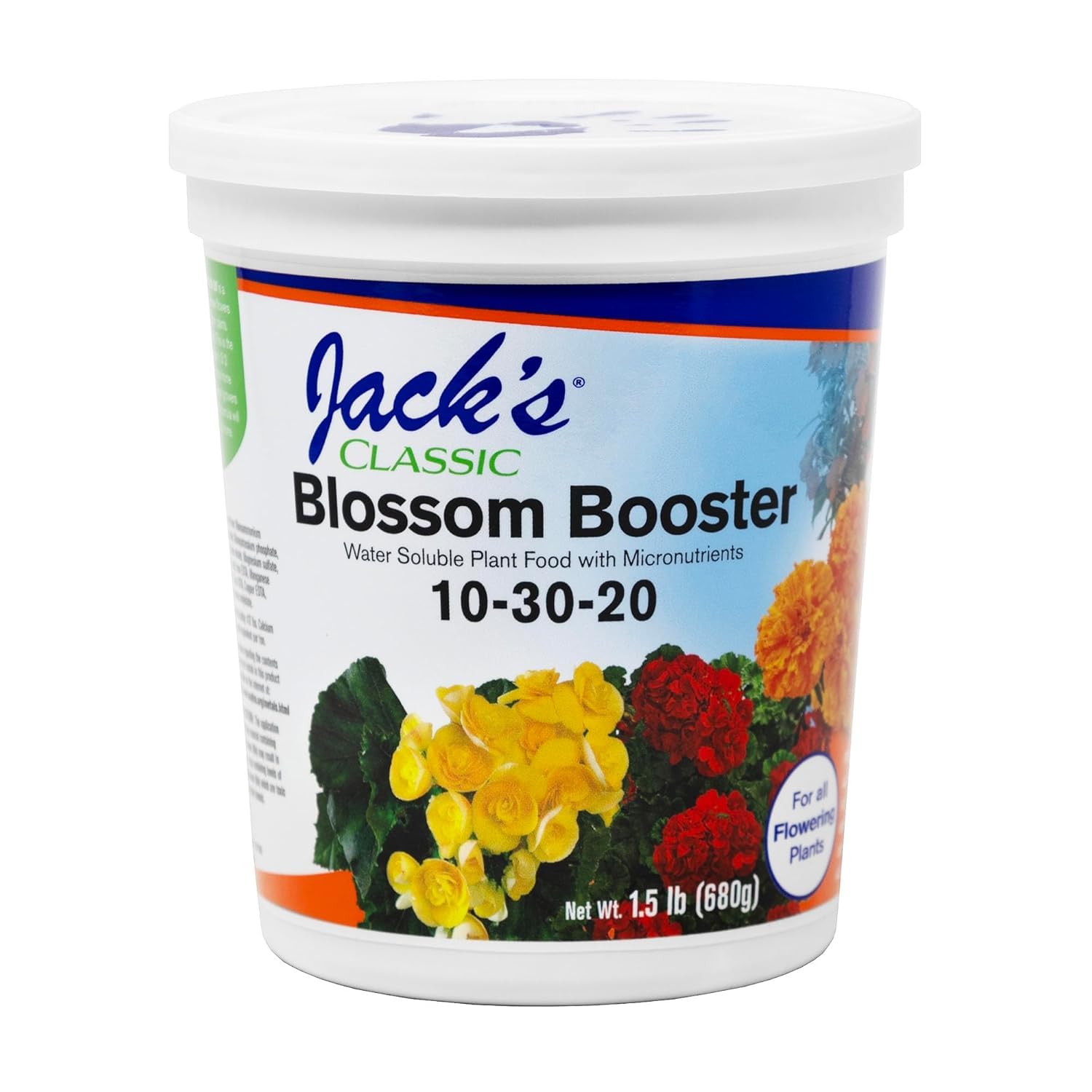 Jr Peters Inc Jack'S Classic 10-30-20 Blossom Booster Water-Soluble Fertilizer - 1.5Lbs