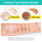 Tattoo Cover Up Makeup Waterproof, 2 Colors Professional Body Concealer Set, Long Lasting And Invisible Body Makeup Suitable For Vitiligo, Dark Spots, Scars