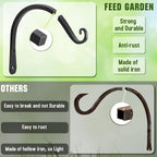 Heavy Duty Plant Hangers Outdoor Indoor, 8 Inch 2 Pack Metal Hanging Bracket Holds Up To 44 Lbs, Wall Brackets For Hanging Baskets, Bird Feeders,Wind Chime& Lanterns, Black