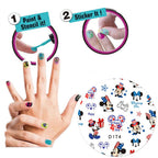 Independence Day Cartoon Nail Art Stickers 3D Self-Adhesive Designer Nail Stickers USA Patriotic Hearts Mouse Nail Design 4th of July Nail Decals for Women DIY Cute Holiday Nail Decoration 6 Sheets