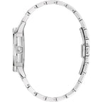 Bulova Ladies' Crystal Octava Stainless Steel 3-Hand Quartz Watch, Crystal Bezel And Dial Style: 96L305