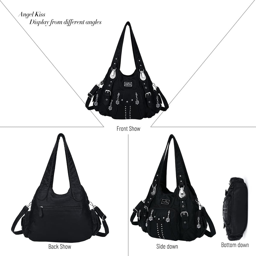 Angel Kiss Purses For Women Soft Pu Leather Large Hobo Bags For Women Shoulder Bag | Soft