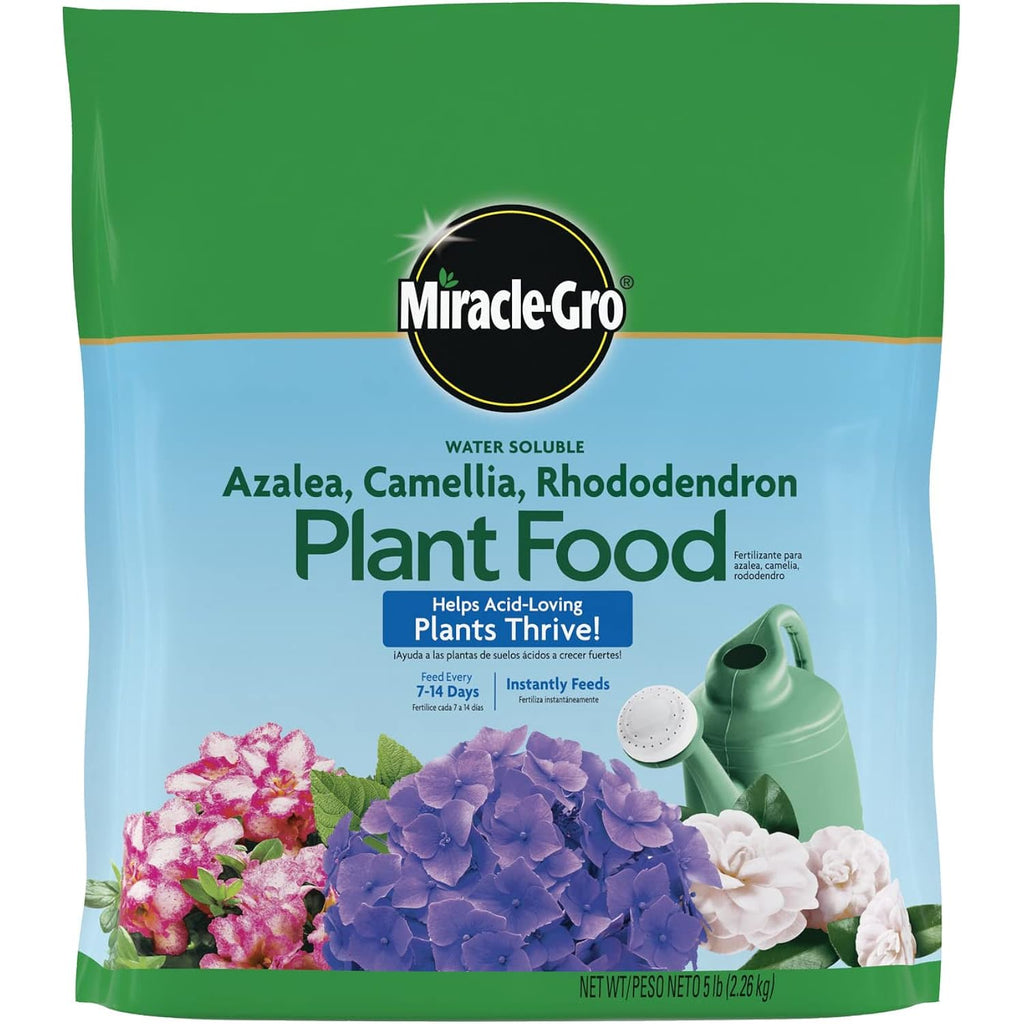Miracle-Gro Water Soluble Azalea, Camellia, Rhododendron Plant Food, 5 Lb. | Fertilizer For Acid-Loving Plants & Flowers