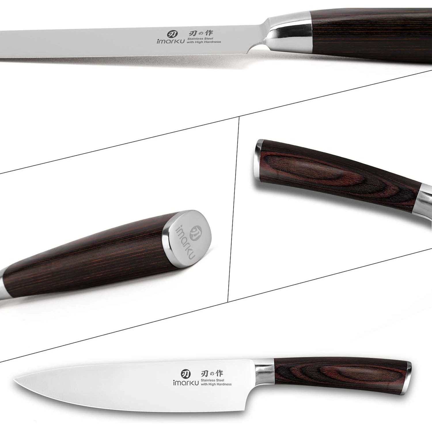imarku Japanese Chef Knife - Sharp Kitchen Knife 8 Inch Chef's Knives HC Steel Paring Knife, Unique Gifts for Men and Women, Gifts for Mom or Dad, Kitchen Gadgets with Gift Box, Fathers Gifts