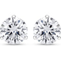 Houston Diamond District 0.75 Carat Solitaire Diamond Stud Earrings Round Brilliant Shape 3 Prong Screw Back (I-J Color, I1 Clarity)