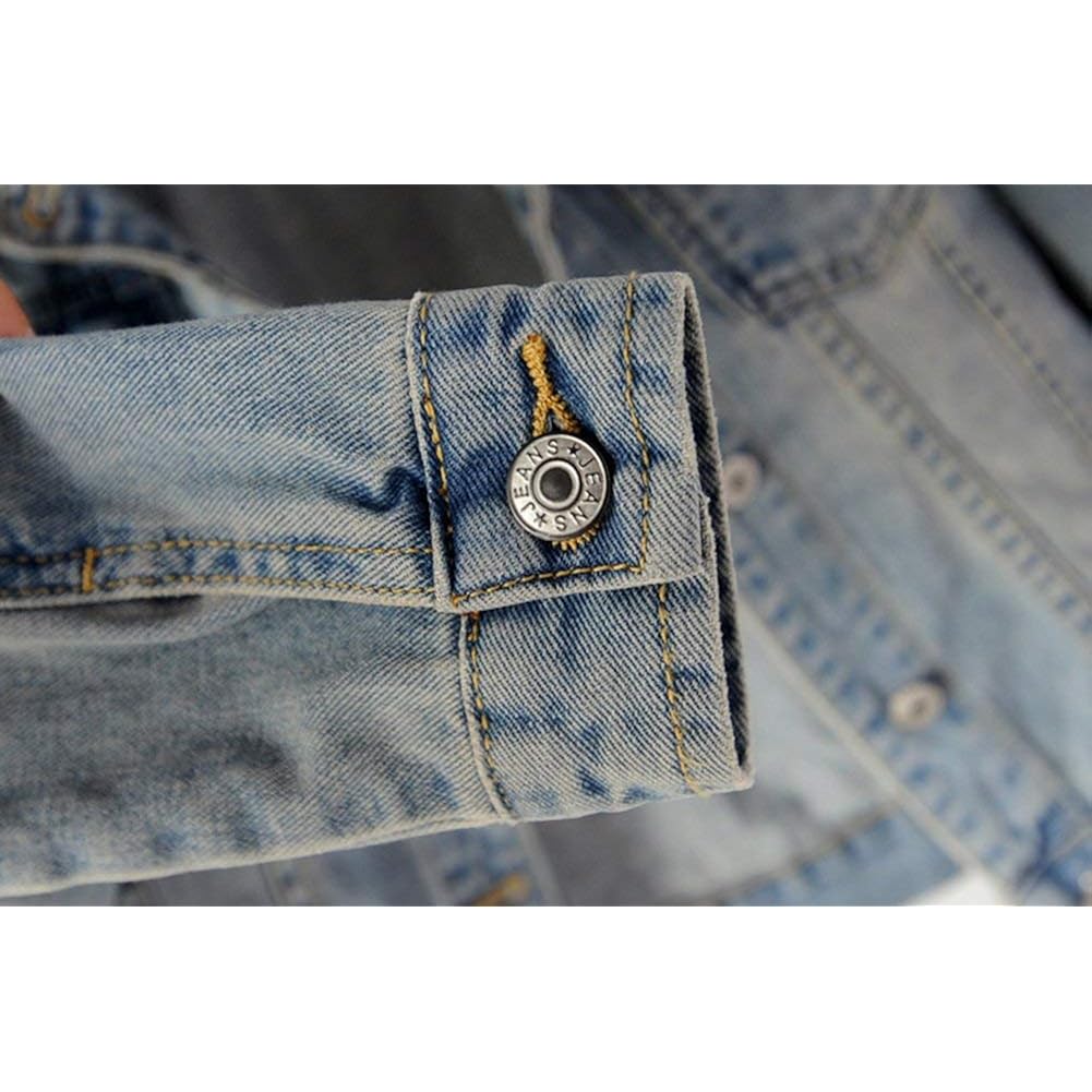 Women'S Casual Detachable Hoodie Denim Jacket