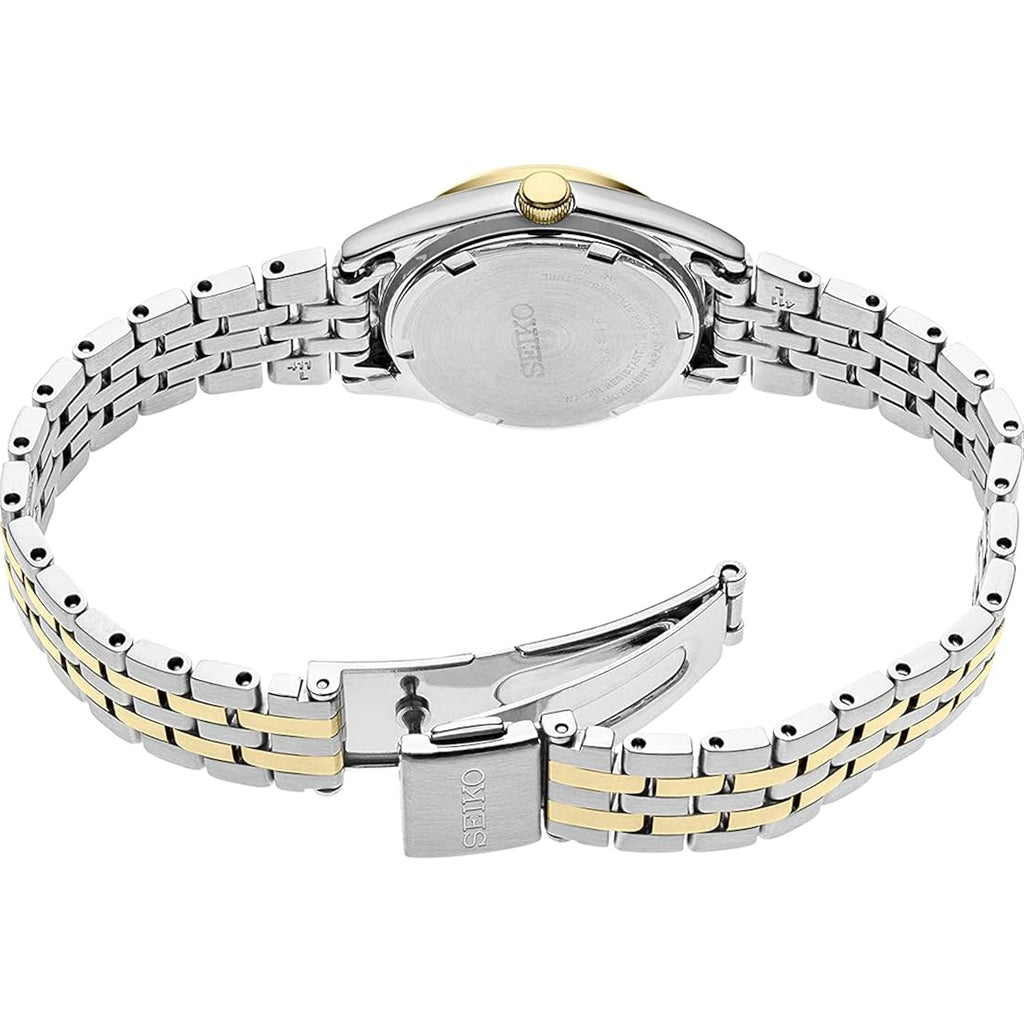 Seiko Watch For Women - Essentials - Day/Date Calendar, And Two-Tone Stainless Steel Case, 100M Water-Resistant