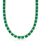 Ross-Simons 165.00 ct. t.w. Emerald Necklace in 18kt Gold Over Sterling