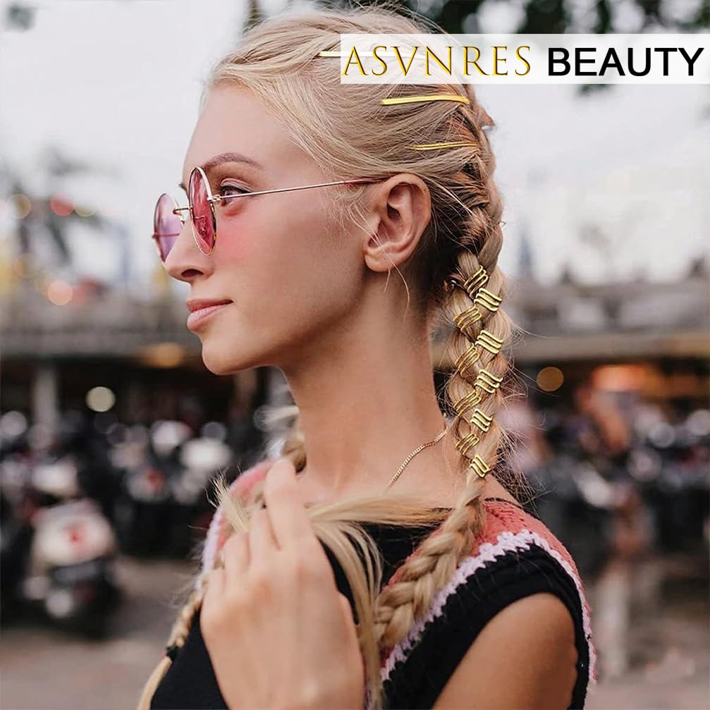 Gold Dreadlock Braids Hair Accessories, 2 Pieces 5M Braiding Hair Deco Styling Shimmer Stretchable African Braid Braided Elastic Cord Ornament Hanging Decorating Gift Wrapping