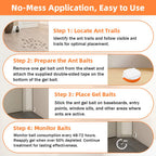 48 Pack Ant Bait Gel Stations For Common Household Ants, Indoor & Outdoor Ant Traps, Effective Carpenter Ant Killer For Home, Kitchen, Garden, Ready-To-Use & No Mess Ant Gel Bait Kills The Colony