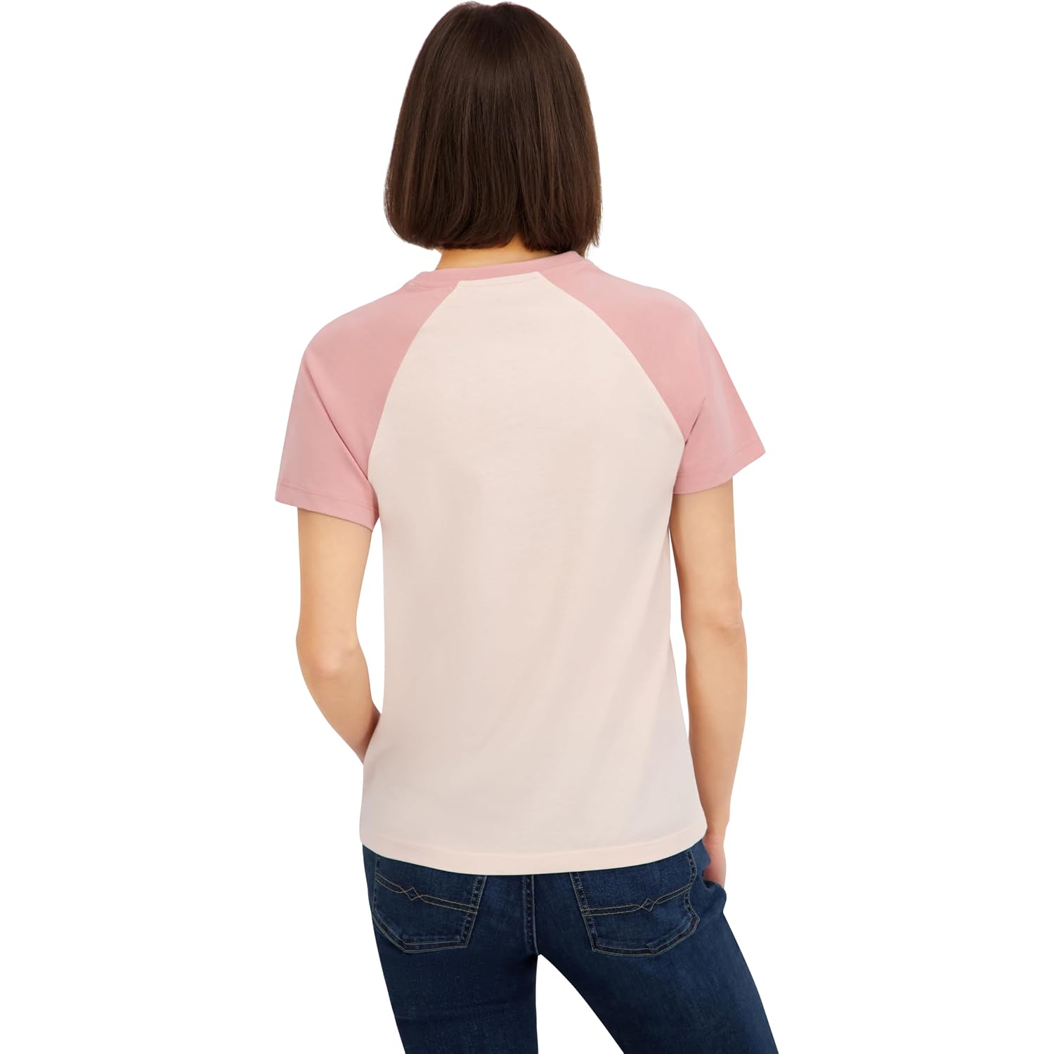 Spyder Women's Floral Adventure Graphic Short Sleeve Tee T-Shirt Peach Blush