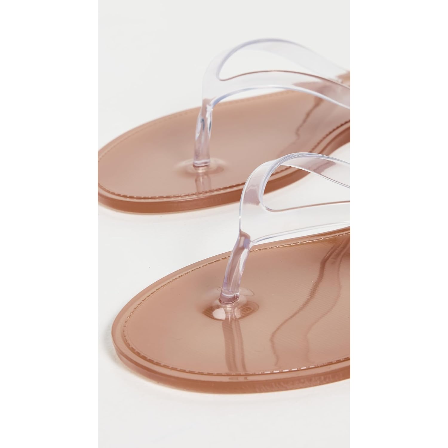 Black Suede Studio Women'S Crystal Jelly Flip Flops