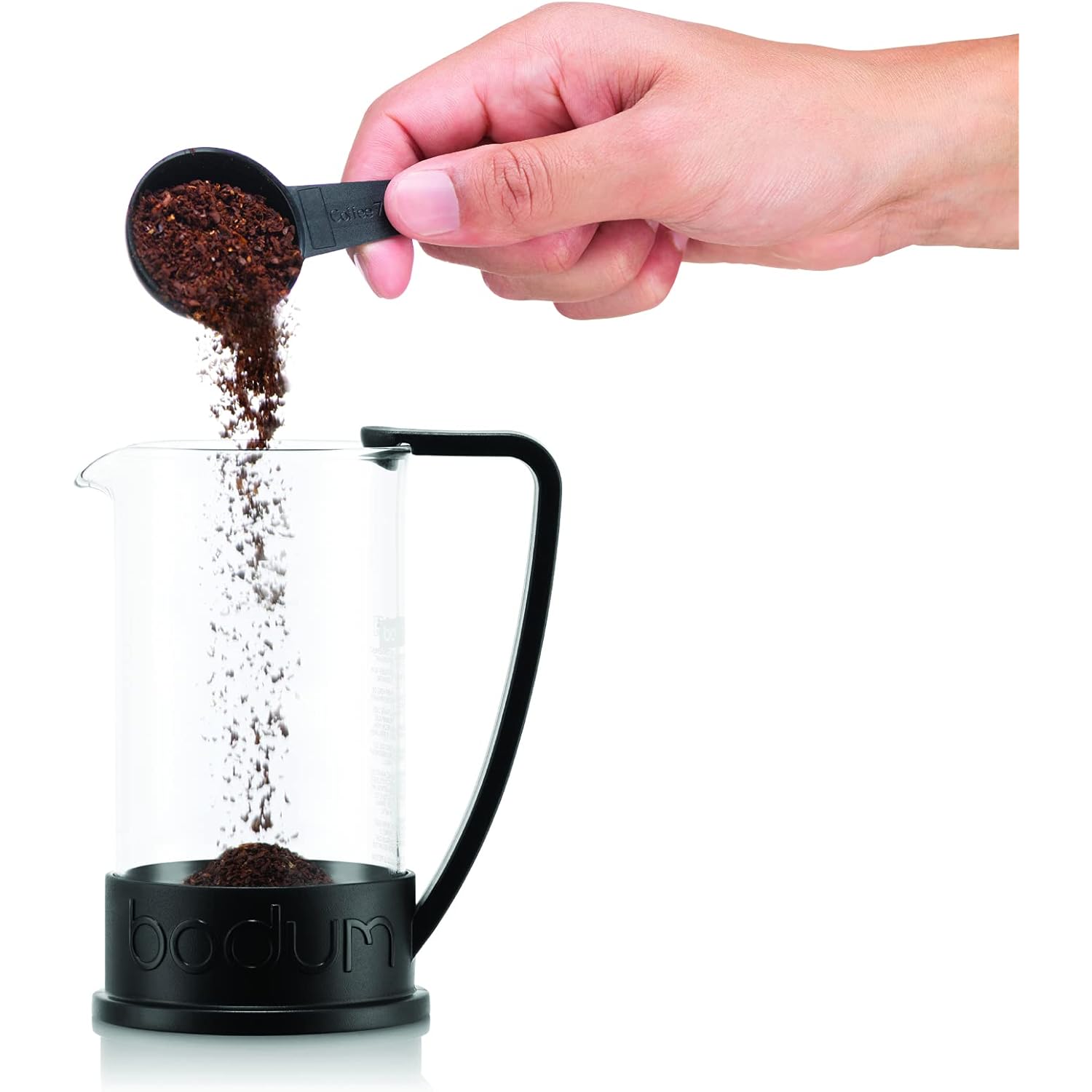 Bodum 12oz Brazil French Press Coffee Maker, High-Heat Borosilicate Glass, Black - Made in Portugal