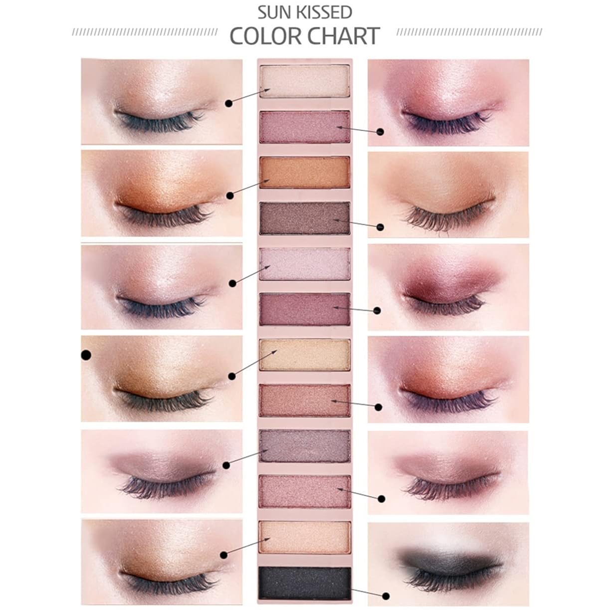 BestLand 2 Pack 12 Colors Makeup Nude Colors Eyeshadow Palette Natural Nude Matte Shimmer Glitter Pigment Eye Shadow Pallete Set Waterproof Smokey Professional Beauty Makeup Kit (2 PCS)