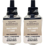 Bath & Body Works Palo Santo + Sage Wallflowers Home Fragrance Refills - Warm + Comforting - Pack Of 2