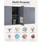 Upgraded 9.5'' Large Acrylic Straw Holder For Cabinet Door, Adjustable Space-Saving Straw Organizer Storage Dispenser For Cabinet With Ultra Sticky Adhesive Strips, 2-Part Rack, Drainage Holes