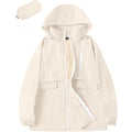 Rain Jacket Women With Hooded Lightweight Waterproof Raincoats Packable Zipper Pockets Windbreakers