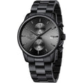 Golden Hour Fashion Business Mens Watches With Stainless Steel Waterproof Chronograph Quartz Watch For Men, Auto Date