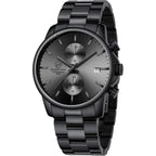 Golden Hour Fashion Business Mens Watches With Stainless Steel Waterproof Chronograph Quartz Watch For Men, Auto Date