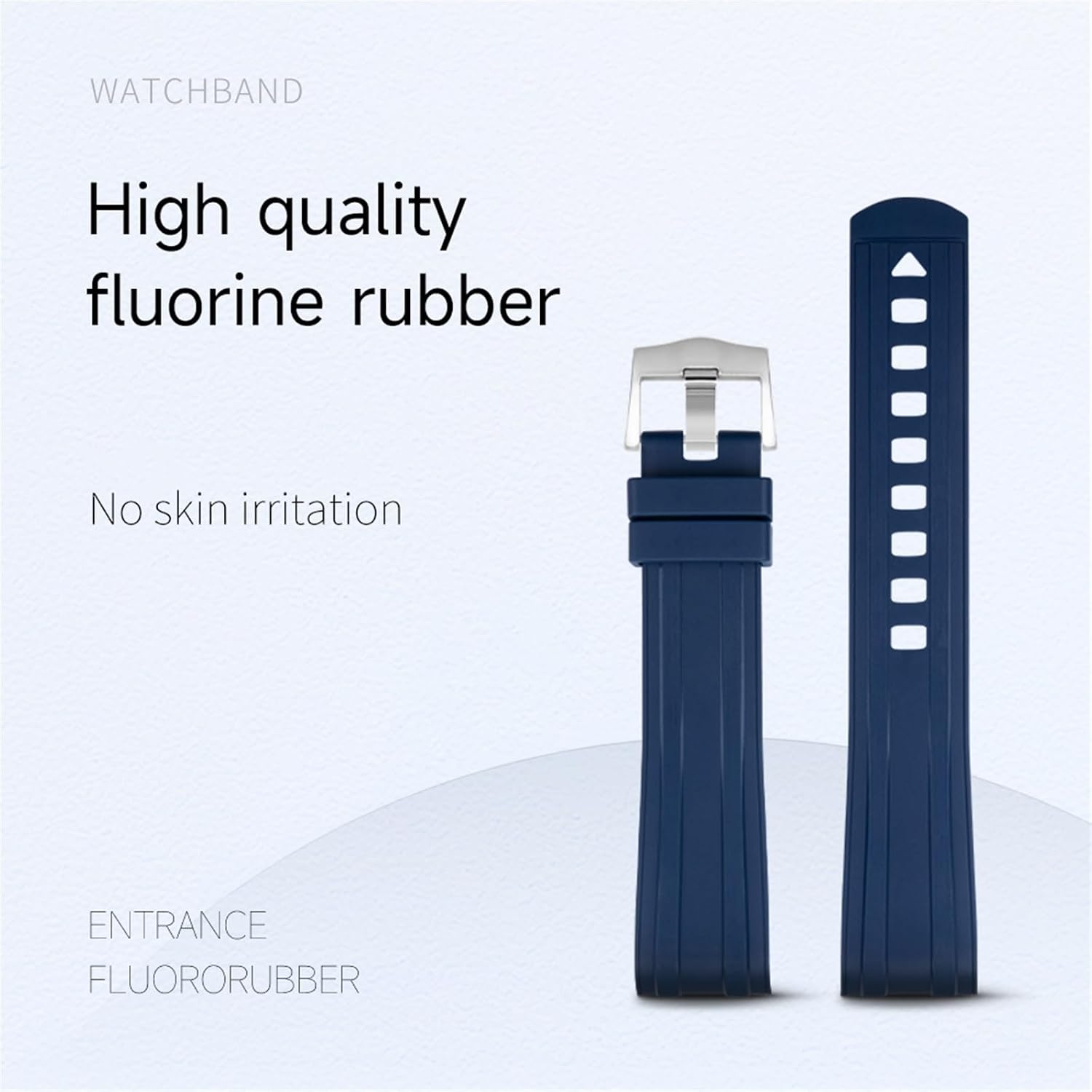 Topbd For Omega Seamaster New 300 Diving Watchbands Bracelets Pin Buckle 20Mm Curved End Quality Fluoro Rubber Watch Band Fkm Men'S Watch Bands