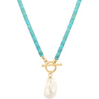 Aobei Pearl 18K Gold Plated Moon Star Lion Evil Eye Love Heart Cross Pendant Necklace Medallion Paperclip Chian Choker Layering Jewery for Women