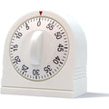 60 Minute Wind Up Timer, Visual Mechanical Timer With Loud Alarm, Manual Countdown Timers For Classroom, Home, Study And Cooking (White)