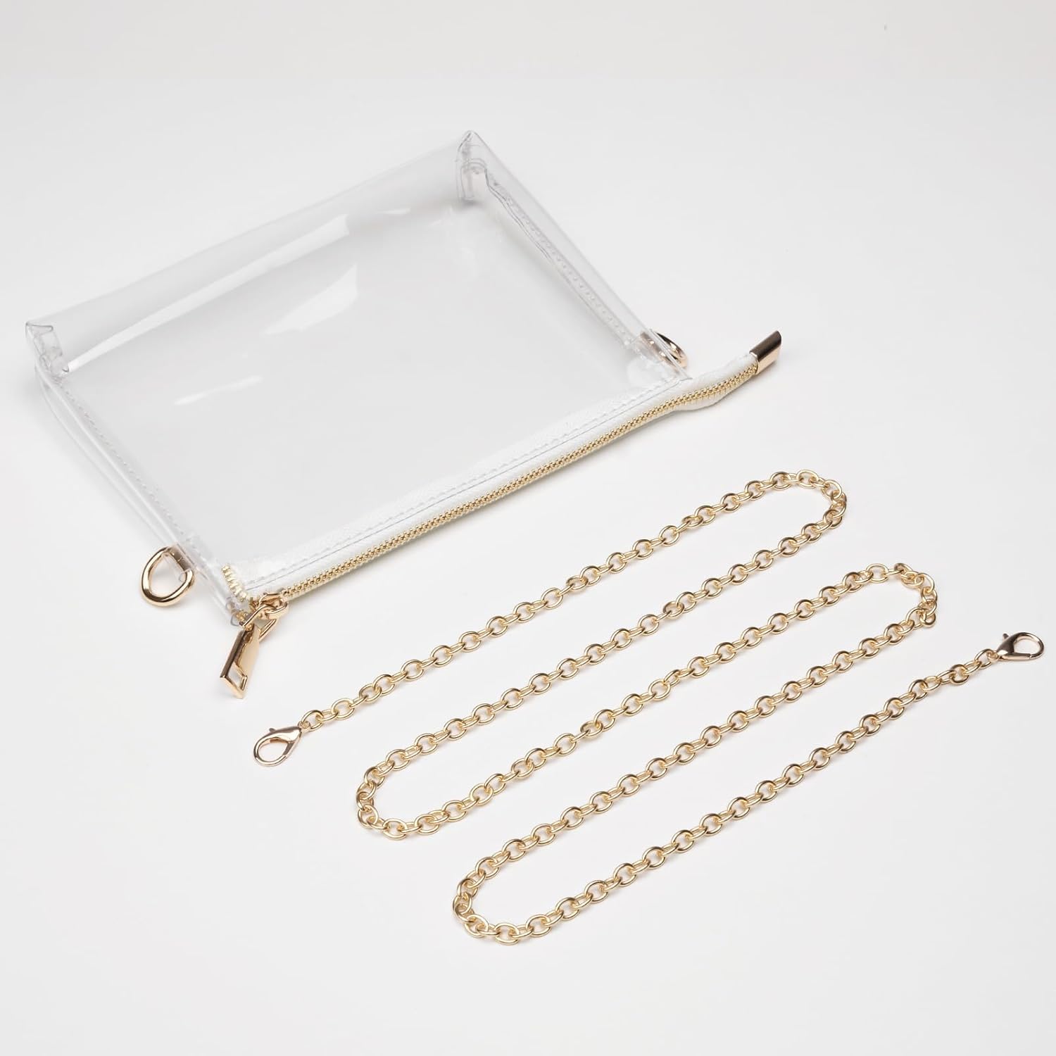 BS-VOG Clear Purse for Women - Stadium Approved Small Crossbody Bag with Zipper, Clear Stadium Bag for Concerts, Sports