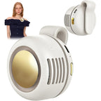 Portable Clip-On Fan, Mini Usb Rechargeable 360° Rotatable Fan, Personal Fan 3-Speed Silent Mini Bladeless Fans (White)