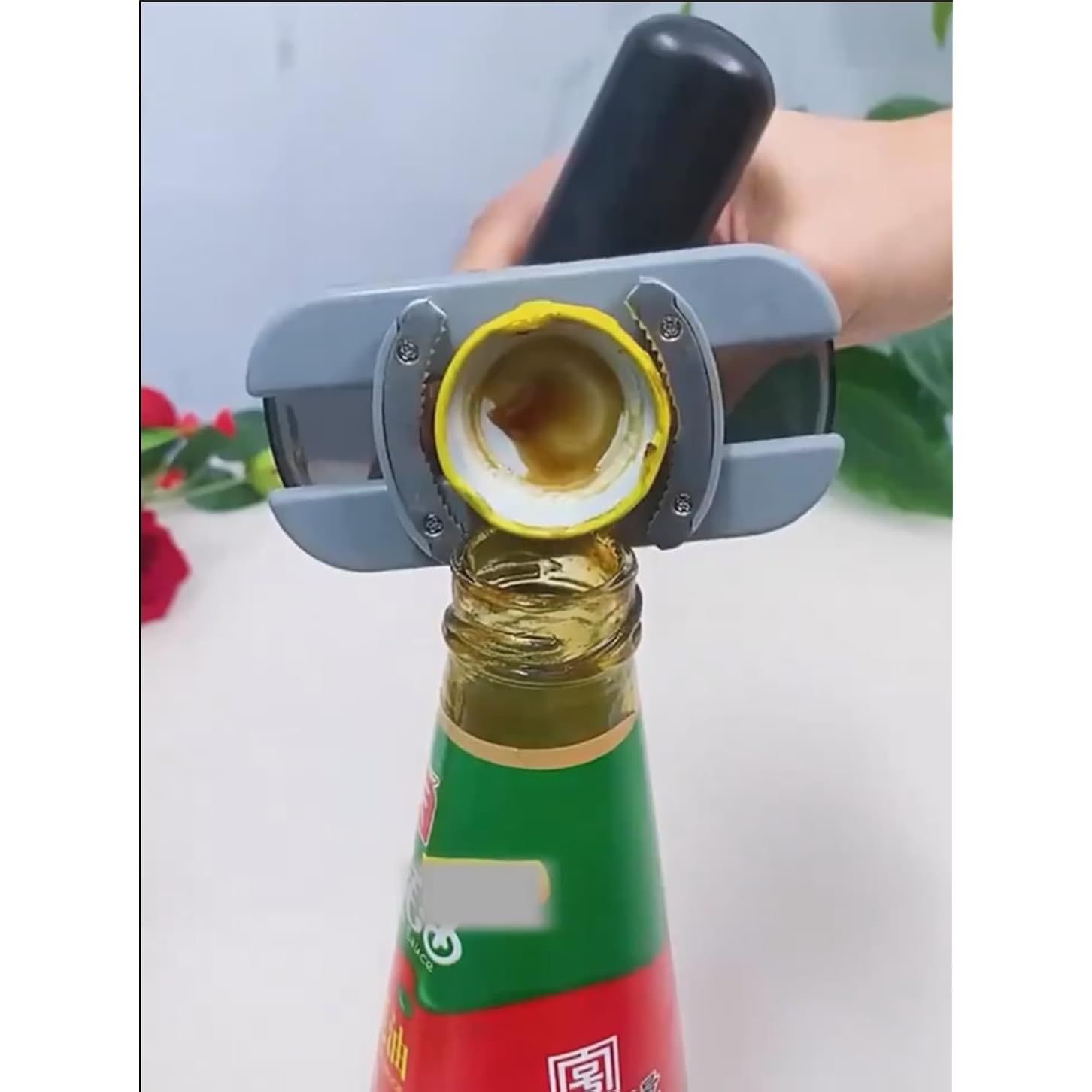 1Pc Adjustable Jar And Bottle Opener - Smoothly Adjustable Design, Comfortable Easy-Grip Handle, Multifunctional For Various Containers, Reliable Manual Can Opener For Hassle-Free Effortless Access