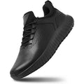 Shulook Men'S Non Slip Work Shoes Lace Up Slip Resistant Sneakers Waterproof Food Service Kitchen Chef Restaurant Slip On Walking Shoes Lightweight Comfortable Nursing Shoes Working Footwear