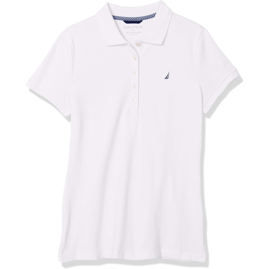 Women's 5-Button Short Sleeve Breathable 100% Cotton Polo Shirt