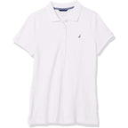 Women's 5-Button Short Sleeve Breathable 100% Cotton Polo Shirt
