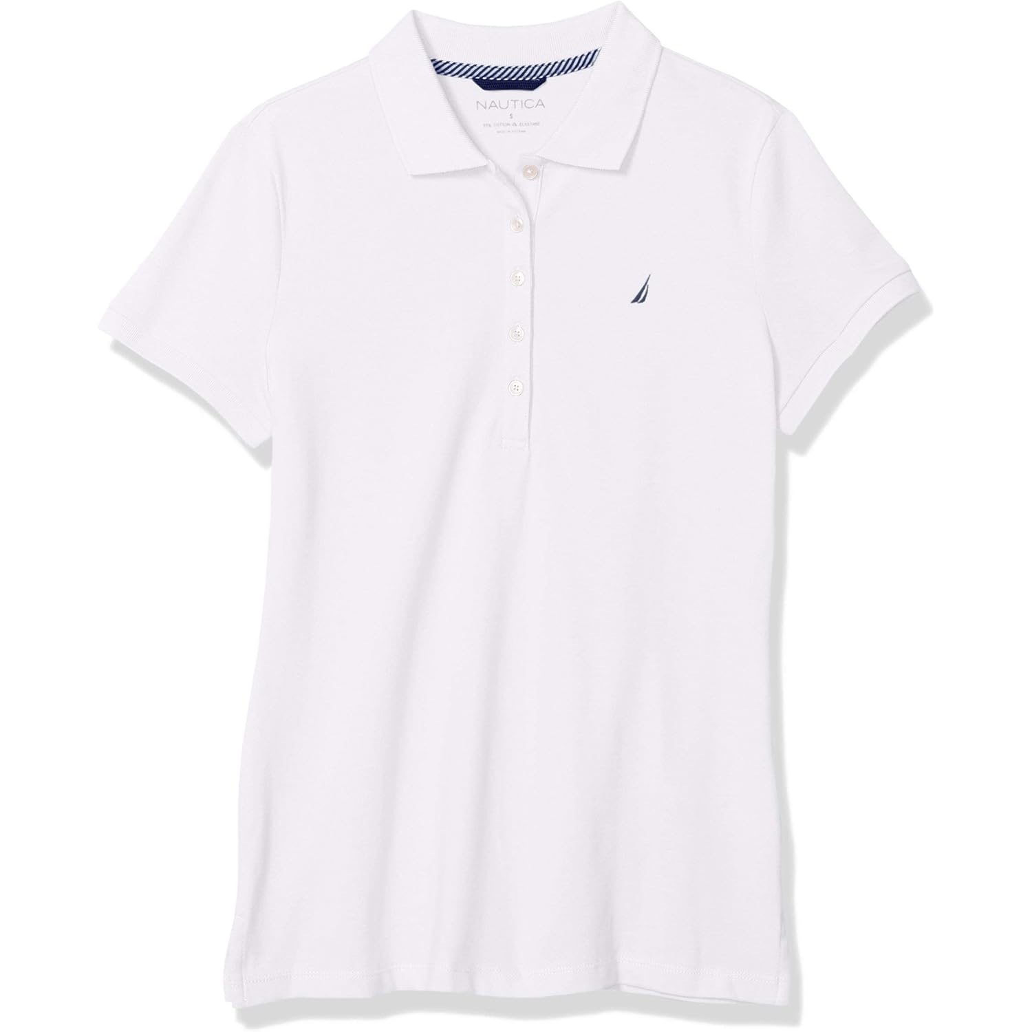 Women's 5-Button Short Sleeve Breathable 100% Cotton Polo Shirt